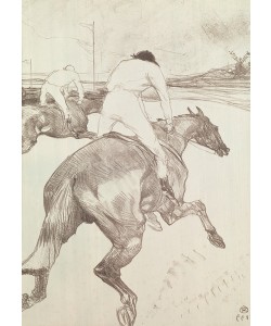 Henri de Toulouse-Lautrec, The Jockey, 1899 (colour lithograph)