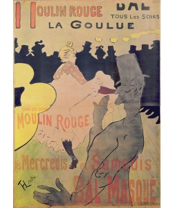 Henri de Toulouse-Lautrec, Poster advertising 'La Goulue' at the Moulin Rouge, 1891 (litho)
