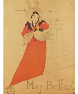 Henri de Toulouse-Lautrec, May Belfort (poster), 1895 (colour lithograph)
