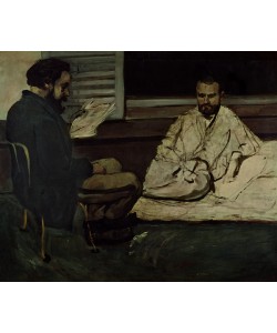 Paul Cézanne, Paul Alexis (1847-1901) Reading a Manuscript to Emile Zola (1840-1902) 1869-70 (oil on canvas)