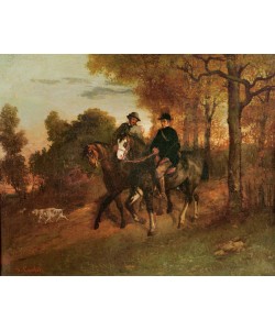 Gustave Courbet, The Return from the Hunt, 1857 (oil on canvas)
