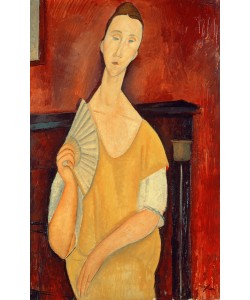 Amedeo Modigliani, Woman with a Fan (Lunia Czechowska) 1919 (oil on canvas)