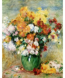 Pierre-Auguste Renoir, Bouquet of Chrysanthemums, c.1884 (oil on canvas)