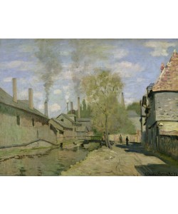 Claude Monet, The Stream of Robec at Rouen, 1872 (oil on canvas)