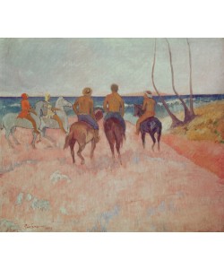 Paul Gauguin, Horseman on the Beach (Hiva Hoa) 1902 (oil on canvas)