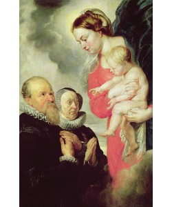 Peter Paul Rubens, Madonna and Child with the donors Alexandre Goubeau and his wife Anne Antoni (oil on canvas)