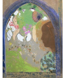 Odilon Redon, Profile of a Woman at a Window, c.1912 (pastel on card)