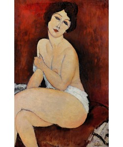 Amedeo Modigliani, Large Seated Nude (oil on canvas)