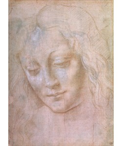Leonardo da Vinci, Head of a woman (metal point heightened with gouache)