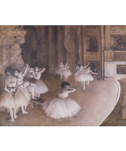 Edgar Degas, Ballet Rehearsal on the Stage, 1874 (oil on canvas)