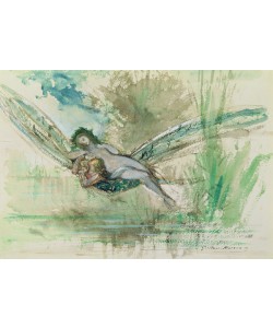 Gustave Moreau, Dragonfly, c.1884 (w/c on paper)
