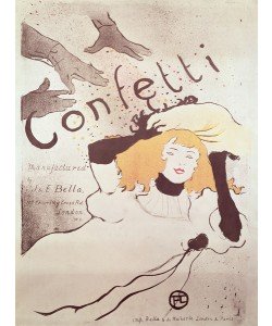 Henri de Toulouse-Lautrec, Confetti, 1893 (colour litho) (see also 84459)