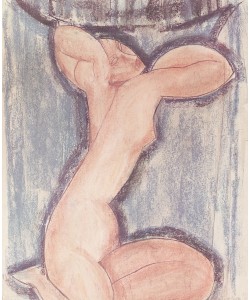 Amedeo Modigliani, Caryatid (pastel on paper)
