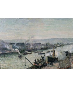 Camille Pissarro, Saint-Sever Port, Rouen, 1896 (oil on canvas)