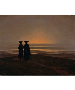 Caspar David Friedrich, Sunset (Brothers) c.1830-35 (oil on canvas)