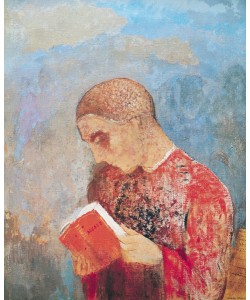Odilon Redon, Alsace or, Monk Reading, c.1914 (oil on canvas)