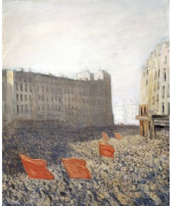 Théophile-Alexandre Steinlen, The Demonstration, 1905 (oil on canvas)