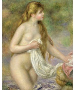 Pierre-Auguste Renoir, Bather with long hair, c.1895 (oil on canvas)
