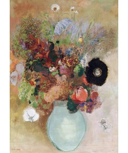 Odilon Redon, Flowers in a Green Vase, 1910 (oil on canvas)
