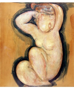 Amedeo Modigliani, Caryatid, c.1913-14 (oil on cardboard)