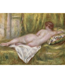 Pierre-Auguste Renoir, Reclining Nude from the Back, Rest after the Bath, c.1909 (oil on canvas)