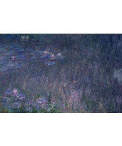 Claude Monet, Waterlilies: Reflections of Trees, detail from the left hand side, 1915-26 (oil on canvas)