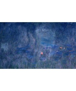 Claude Monet, Waterlilies: Reflections of Trees, detail from the central section, 1915-26 (oil on canvas)