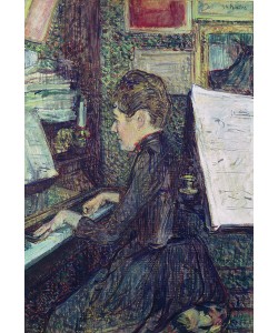 Henri de Toulouse-Lautrec, Mademoiselle Dihau (1843-1935) at the Piano, 1890 (oil on canvas)