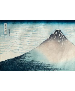 Katsushika Hokusai, 'Fuji in Clear Weather', from the series '36 Views of Mount Fuji' (Fugaku sanjurokkei) (woodblock print) (see also 77485 & 394)