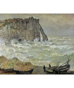 Claude Monet, Rough Sea at Etretat, 1883 (oil on canvas)