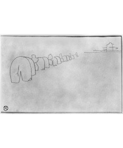 Henri de Toulouse-Lautrec, Theory of Elephants, 1896 (pencil on paper) (b/w photo)
