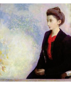 Odilon Redon, Portrait of Baroness Robert de Domecy, 1900 (oil on canvas)