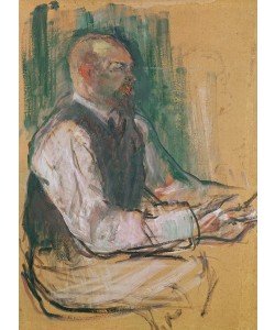 Henri de Toulouse-Lautrec, Professor Robert Wurz (1858-1919) 1901 (oil on card)