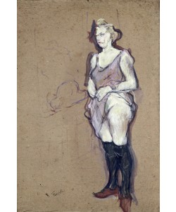 Henri de Toulouse-Lautrec, The Medical Inspection: Blonde Prostitute, 1894 (oil on card)