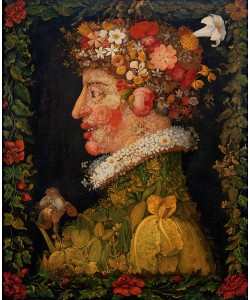 Giuseppe Arcimboldo, Spring, from a series depicting the four seasons, 1573 (oil on canvas)
