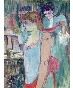 Henri de Toulouse-Lautrec, The Tattooed Woman or The Toilet, 1894 (oil on card)