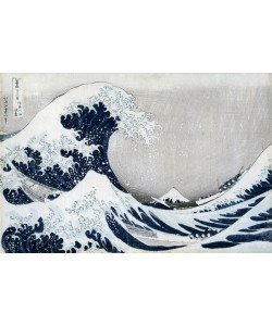Katsushika Hokusai, The Great Wave off Kanagawa, from the series '36 Views of Mt. Fuji' ('Fugaku sanjuokkei') (colour woodblock print)
