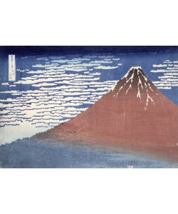 Katsushika Hokusai, Fine weather with South wind, from 'Fugaku sanjurokkei' (Thirty-Six Views of Mount Fuji) c.1831 (colour woodblock print)