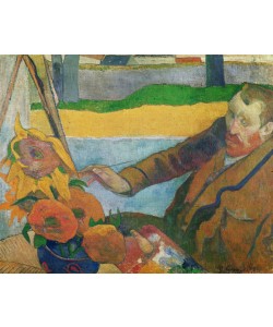 Paul Gauguin, Van Gogh painting Sunflowers, 1888 (oil on canvas)