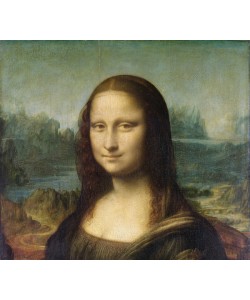 Leonardo da Vinci, Mona Lisa, c.1503-6 (oil on panel) (detail of 3179)