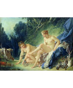 Francois Boucher, Diana getting out of her bath, 1742 (oil on canvas)