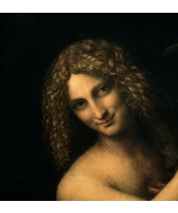 Leonardo da Vinci, St. John the Baptist, 1513-16 (oil on canvas) (detail of 2015)