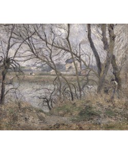 Camille Pissarro, The Banks of the Oise, near Pontoise, Cloudy Weather, 1878 (oil on canvas)