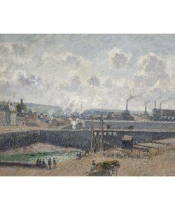 Camille Pissarro, Low Tide at Duquesne Docks, Dieppe, 1902 (oil on canvas)