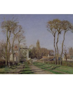 Camille Pissarro, Entrance to the Village of Voisins, Yvelines, 1872 (oil on canvas)