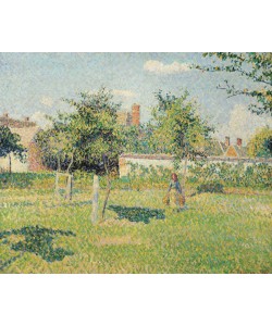 Camille Pissarro, Woman in the Meadow at Eragny, Spring, 1887 (oil on canvas)