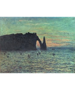 Claude Monet, The Hollow Needle at Etretat, 1883 (oil on canvas)