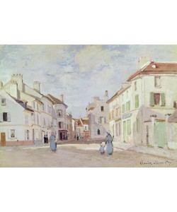 Claude Monet, Rue de la Chaussee at Argenteuil (oil on canvas)