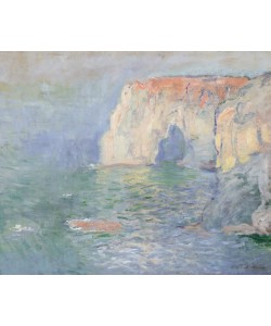 Claude Monet, Etretat: Le Manneport, reflections on the water, 1885 (oil on canvas)