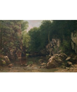 Gustave Courbet, The Covered Stream, or The Dark Stream, 1865 (oil on canvas)